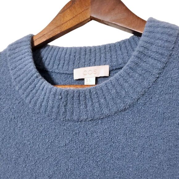 COS Womens Yak Wool Blend Tunic Sweater Size S Pullover Longsleeve Natural Cozy - Picture 3 of 9